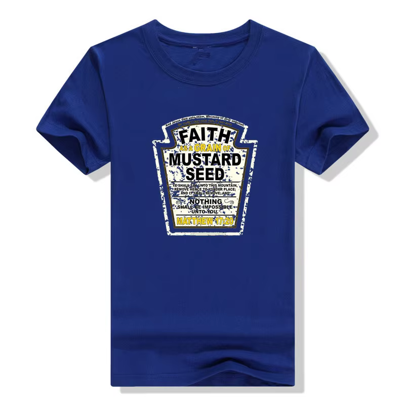 Faith As A Mars of Mustard-T-shirt parodie chrétienne pour hommes et femmes