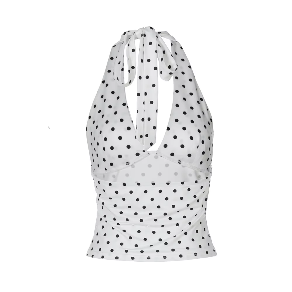 Crop Top à pois pour femme
