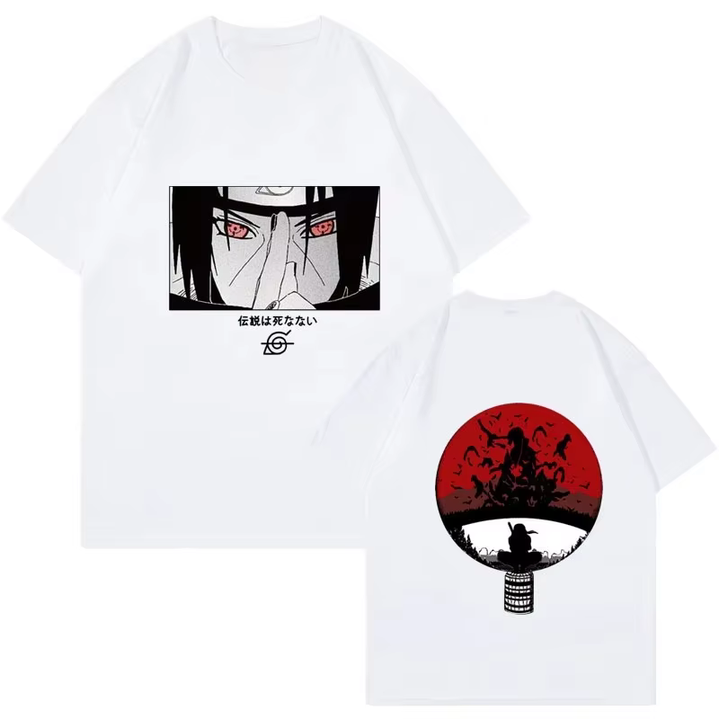 T-shirt imprimé Naruto japonais 2026