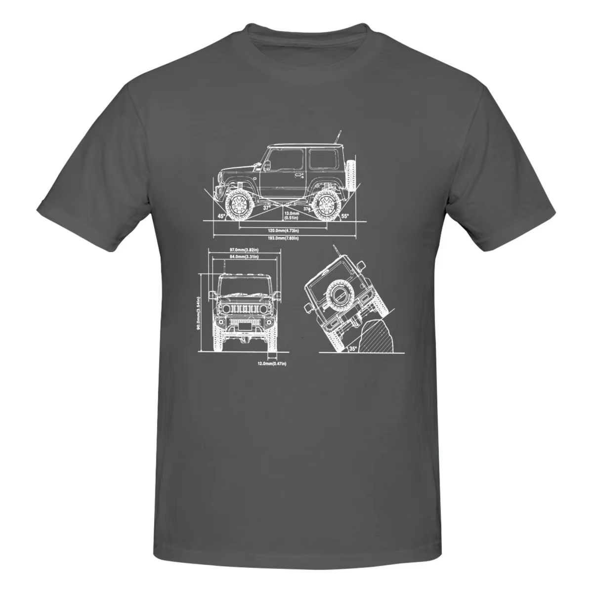 T-shirts graphiques Jimny pour fans de voitures japonaises