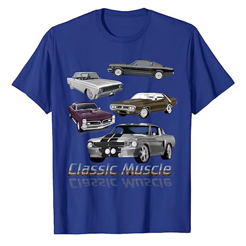 T-shirt fantaisie Muscle Cars