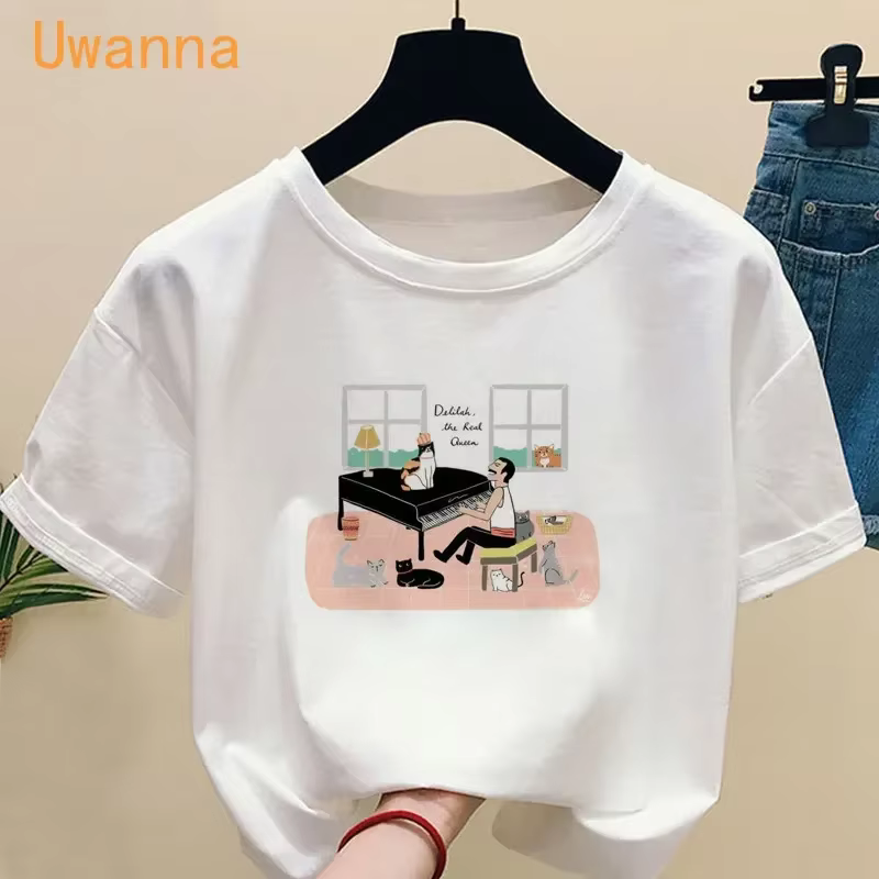 T-shirt Freddie Mercury à manches courtes pour femme