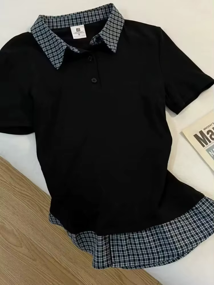 T-shirt vintage à col polo