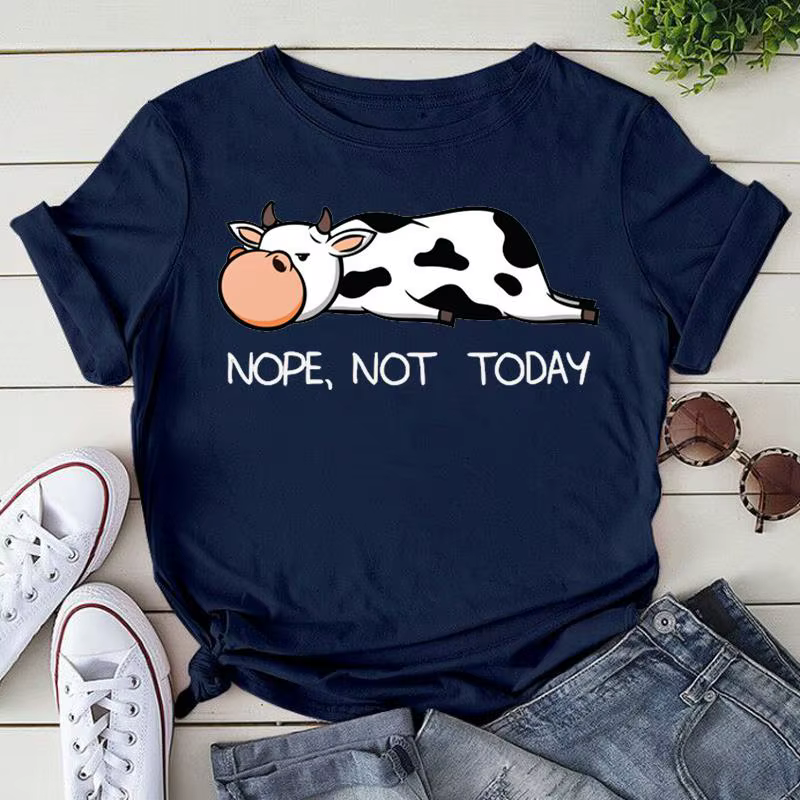 T-shirt manches courtes col rond femme