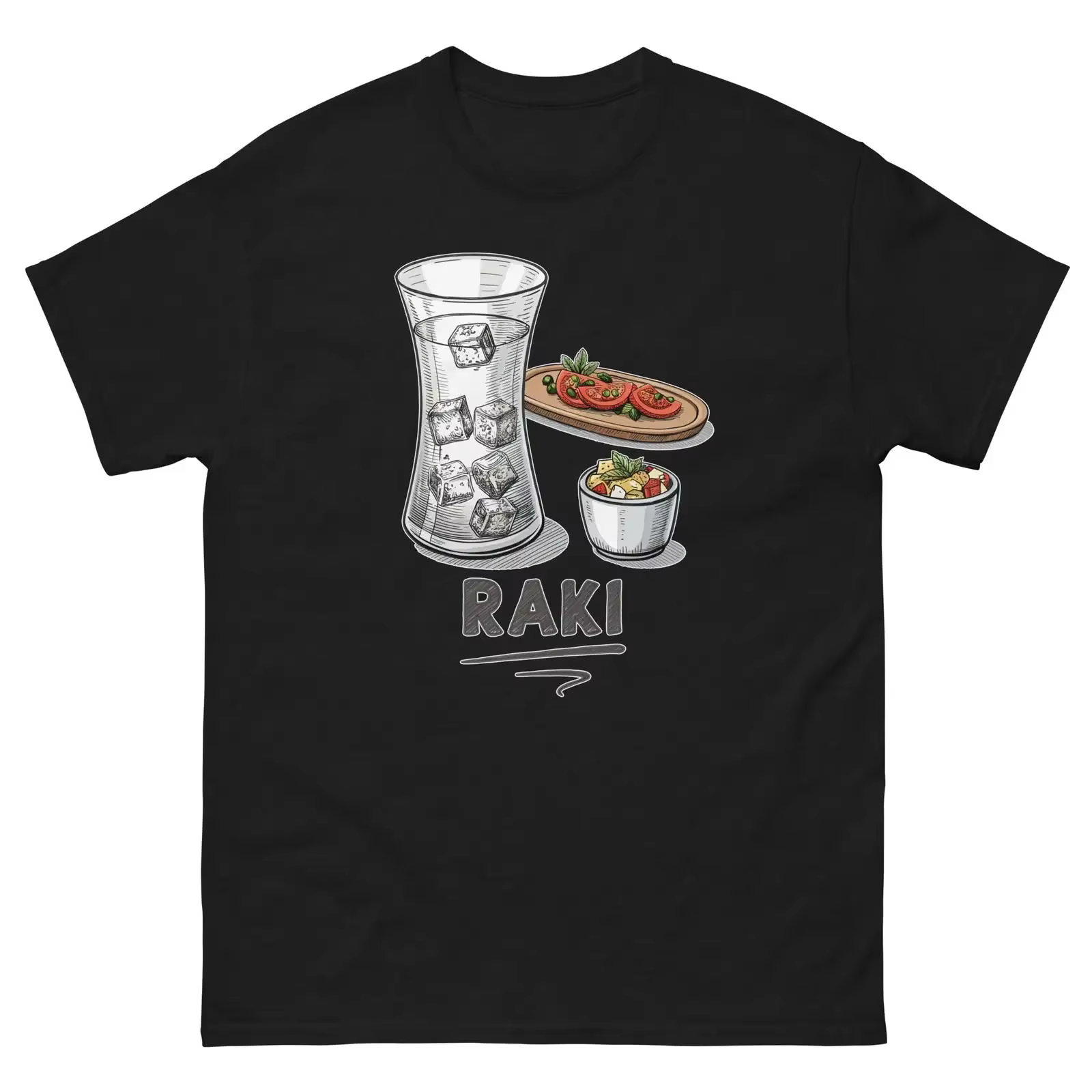 T-shirt Raki Drink Delicious Popular Beverage