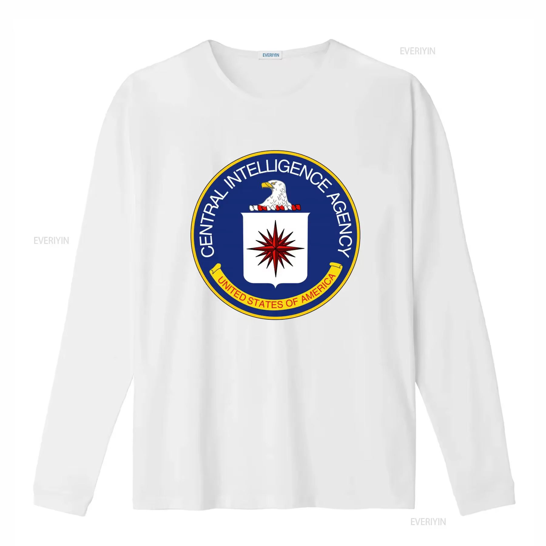 T-shirt en coton avec sceau officiel de l'agence des renseignements centraux américaine