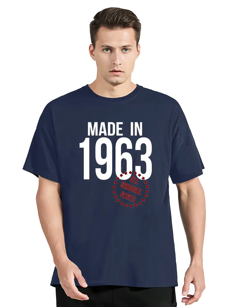 T-Shirt à Manches Courtes en Coton pour Homme