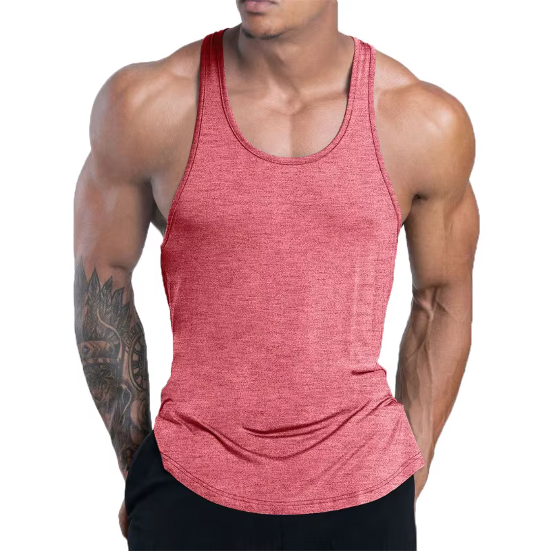 Débardeur de Fitness pour hommes, maillot de corps d'entraînement de gymnastique d'été, gilet de course, basket-ball, séchage rapide, élastique, ample, sport, hauts pour hommes