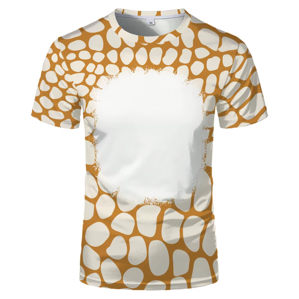 T-Shirt à manches courtes pour impression de Logo, blanc, à rayures, à la mode