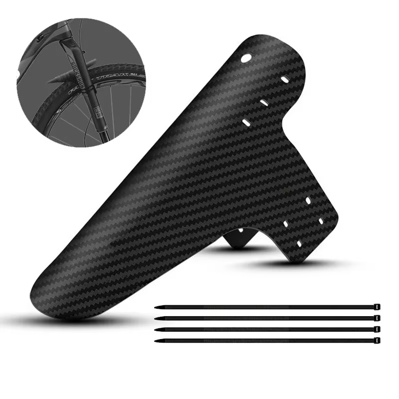 Garde-boue de vélo ultraléger, 1 à 10 pièces, motif carbone, pour roue avant et arrière, pour cyclisme vtt
