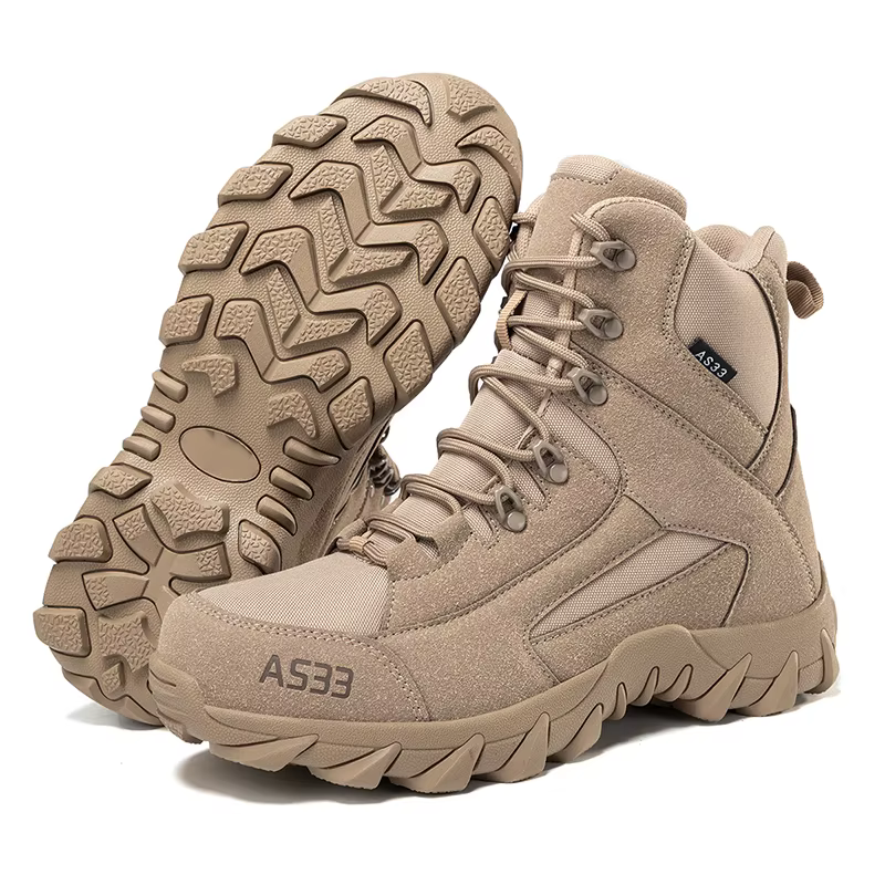 Bottes de randonnée pour hommes, chaussures de trekking d'extérieur à tige haute, antidérapantes, résistantes à l'usure, semelle épaisse, chaussures de sport tout-terrain, grande taille 39-47