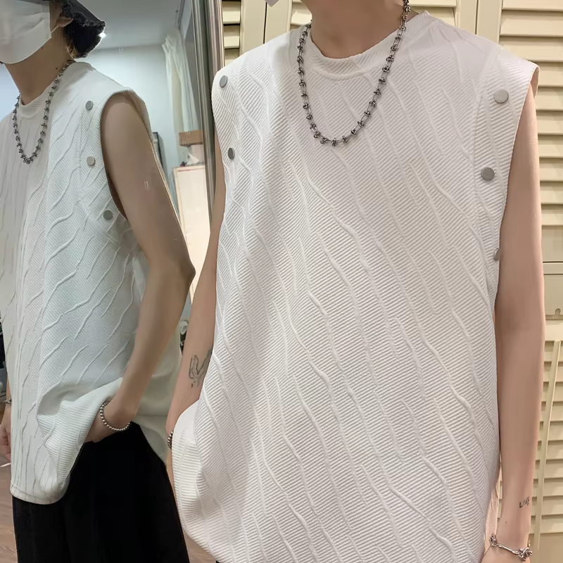 T-shirt à col fibro pour hommes