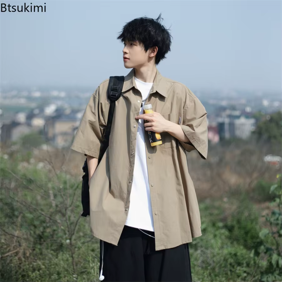 Chemises Vintage de Style japonais pour hommes