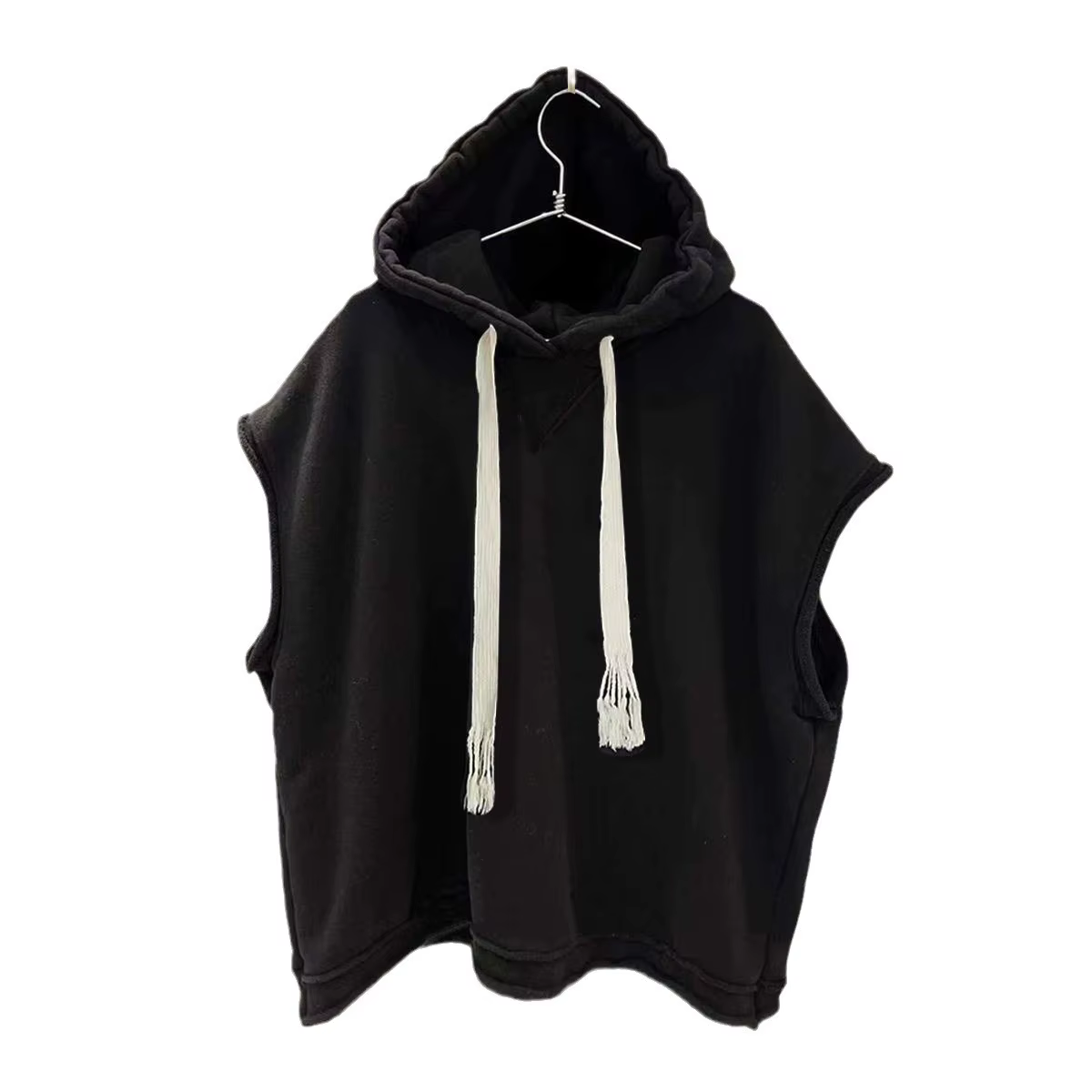 T-shirt sans manches à capuche pour hommes