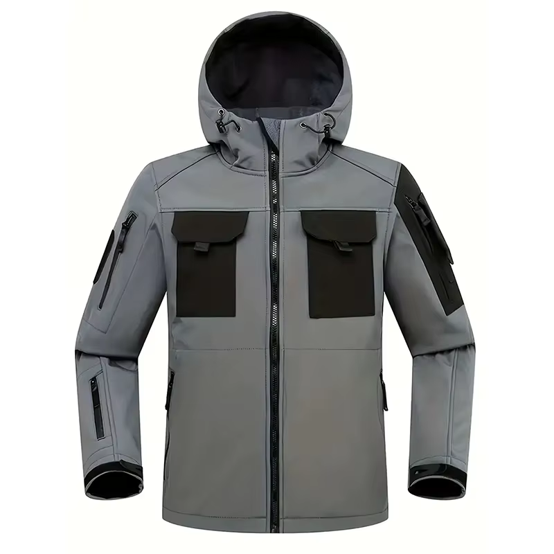 Hommes Lurker peau de requin coque souple veste tactique imperméable polaire à capuche manteau chasse vêtements en