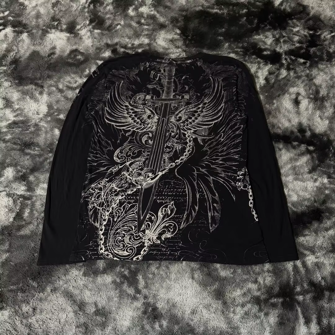 Sweat-shirt gothique noir pour hommes