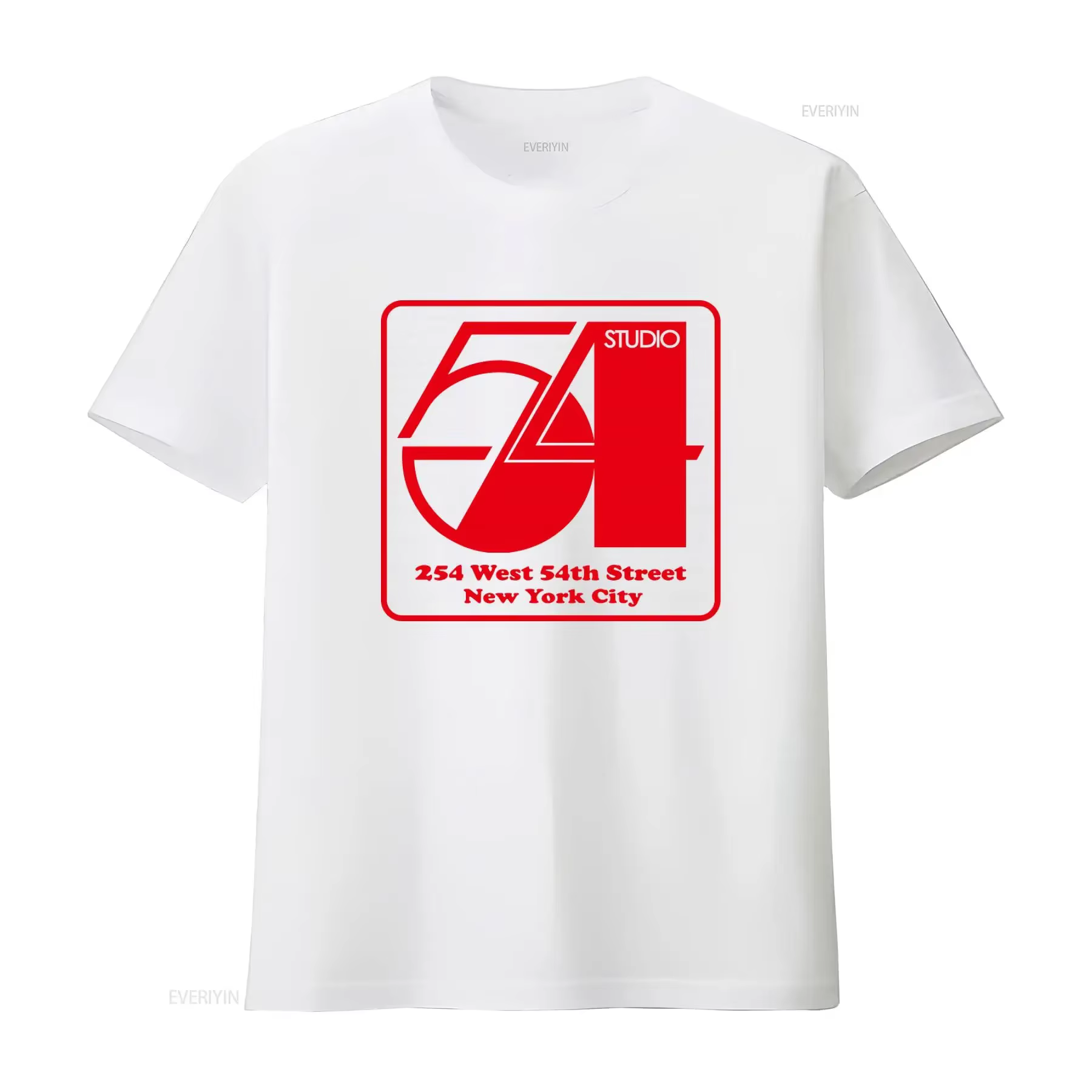 T-shirt vintage décontracté et respirant avec motif délavé