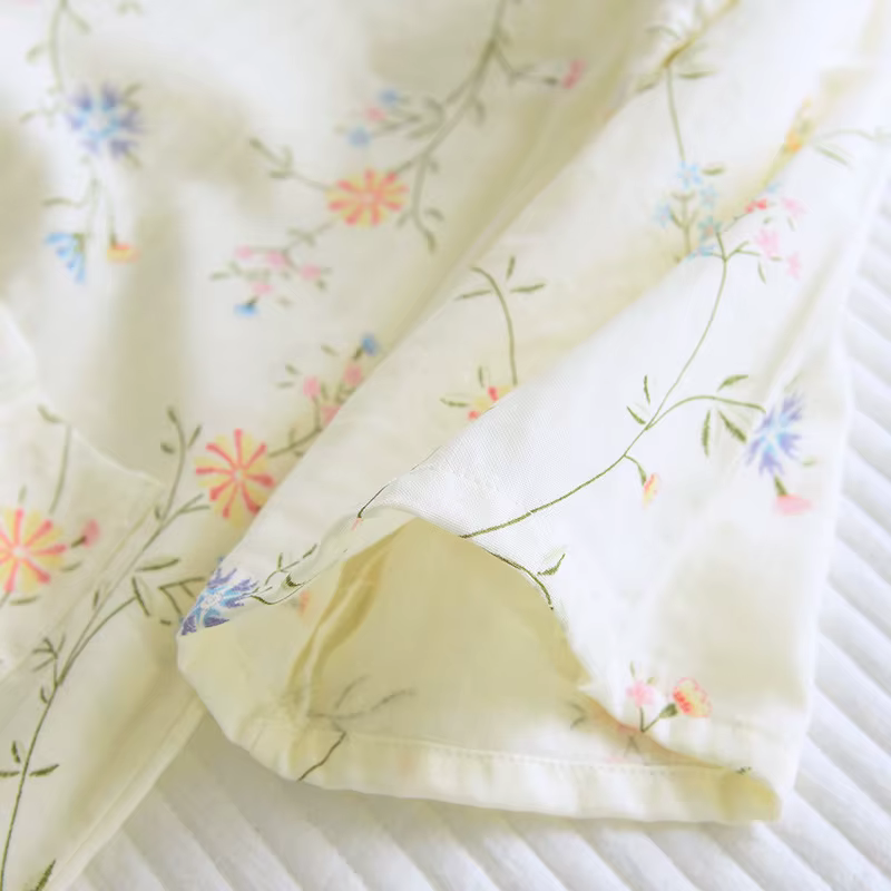 Kimono à Lacets en Coton pour Femme