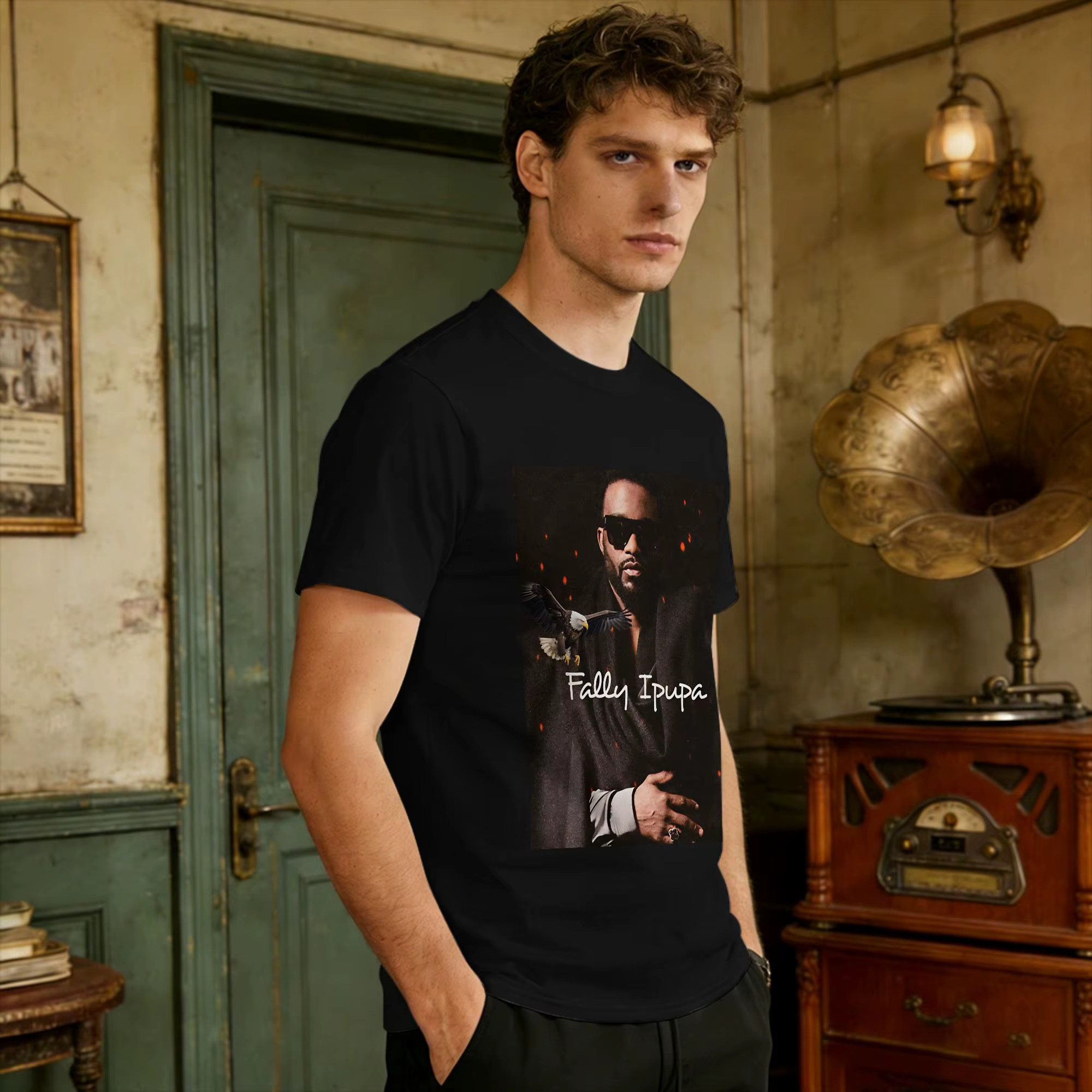 T-Shirt Vintage Beach Fally Ipupa Aigle