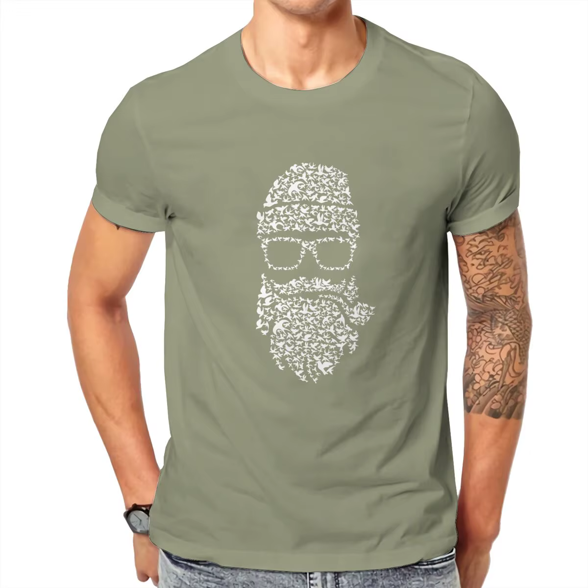 T-shirt graphique à manches courtes pour hommes