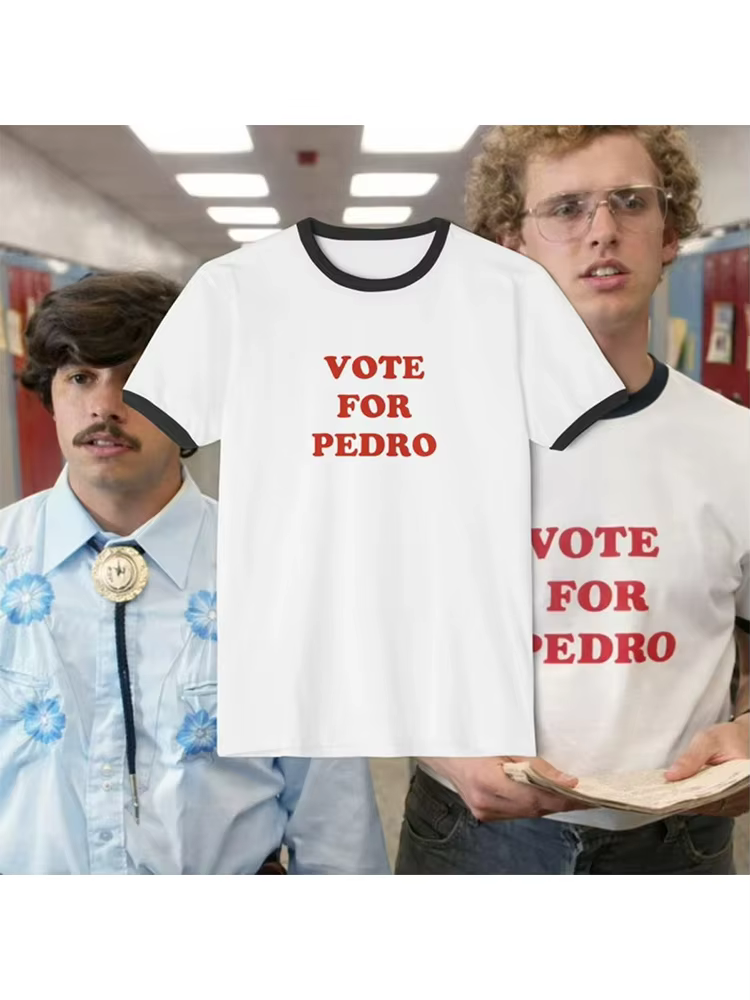 T-shirt Napoleone Dynamite Vote For Pedro pour parents et enfants