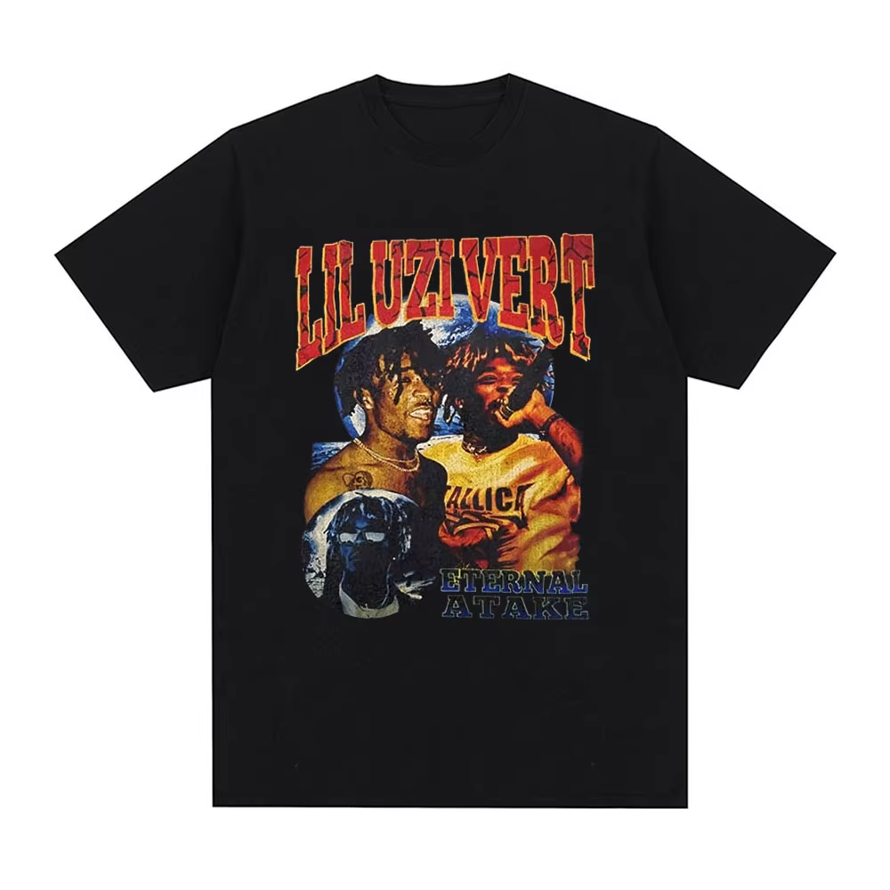 Rappeur Lil Uzi Vert T-shirt Album de musique Atake éternel graphique