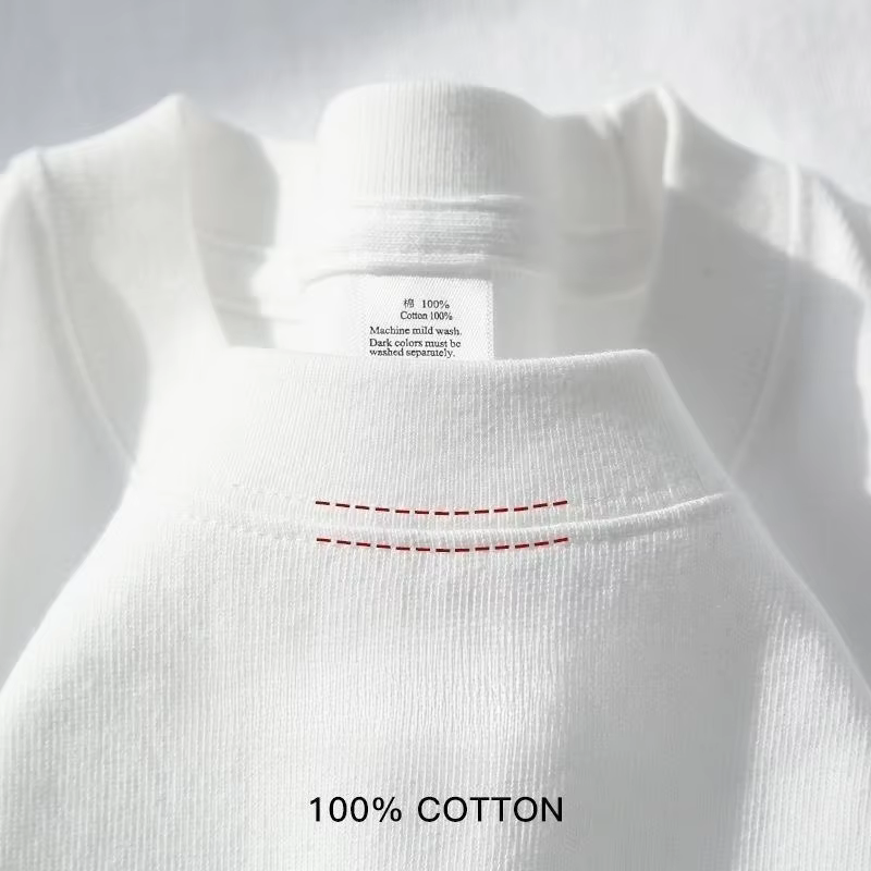 T-shirt Homme Vert Forêt Robuste 400 grammes Coton Pur Américain Manches Courtes Été Décontracté Haut de Base Coupe Ample