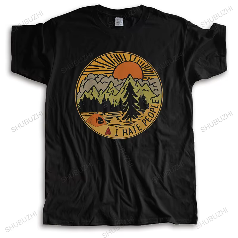 Je déteste les gens T-shirt amour Camping