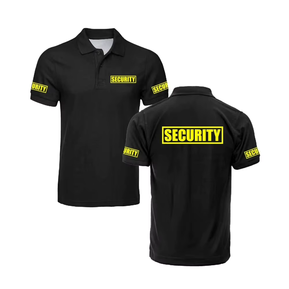 Polo de Sécurité Classique pour Homme – Uniforme de Garde et de Protection – Vêtement de Travail d'Extérieur – Haut de Golf