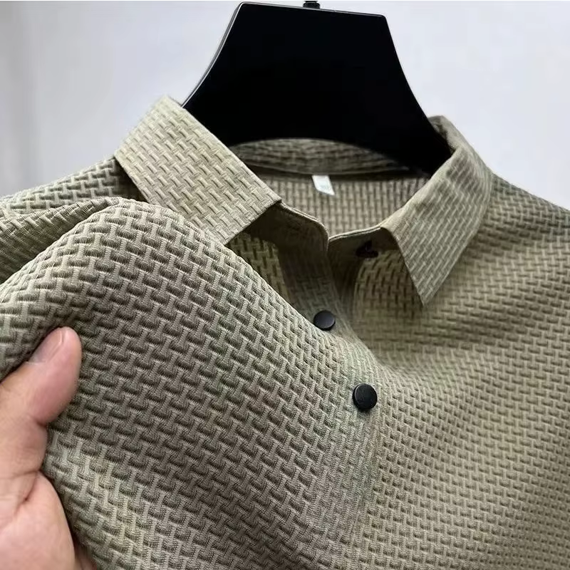 Polos de travail haut de gamme pour hommes à manches courtes
