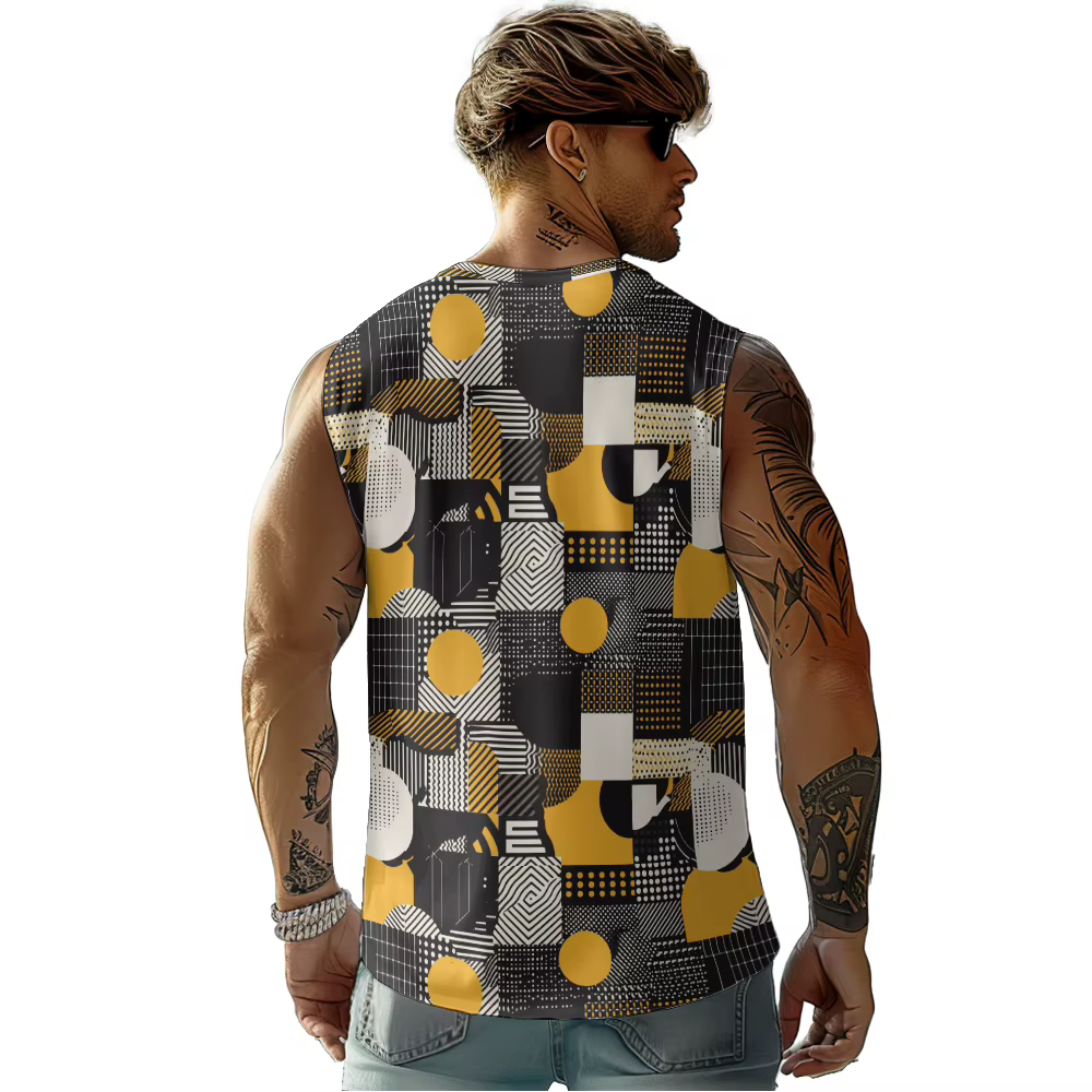 Débardeur à motif géométrique pour hommes