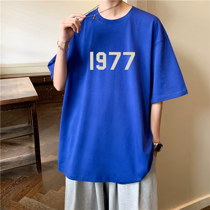 T-Shirt à Manches Courtes 1977 Coton pour Homme et Femme