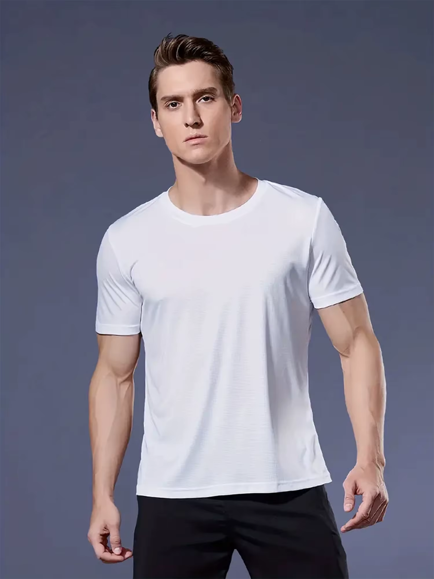 T-shirt à col rond pour homme