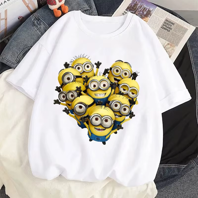 T-shirt drôle avec impression 3D des Minions