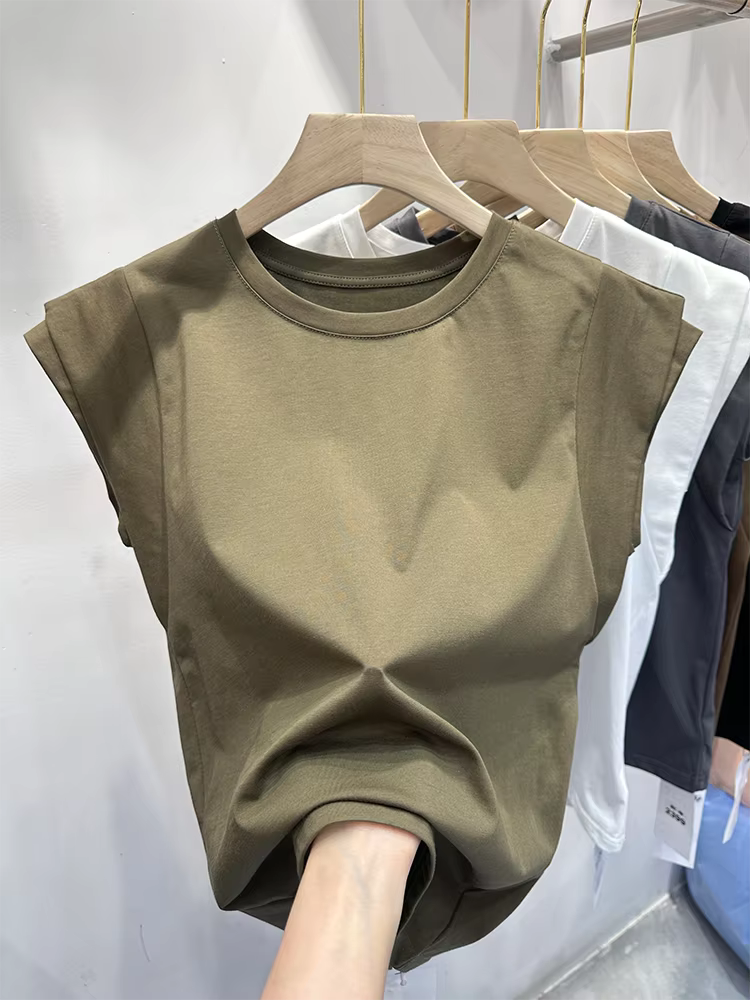 T-shirt à manches volantes pour femmes