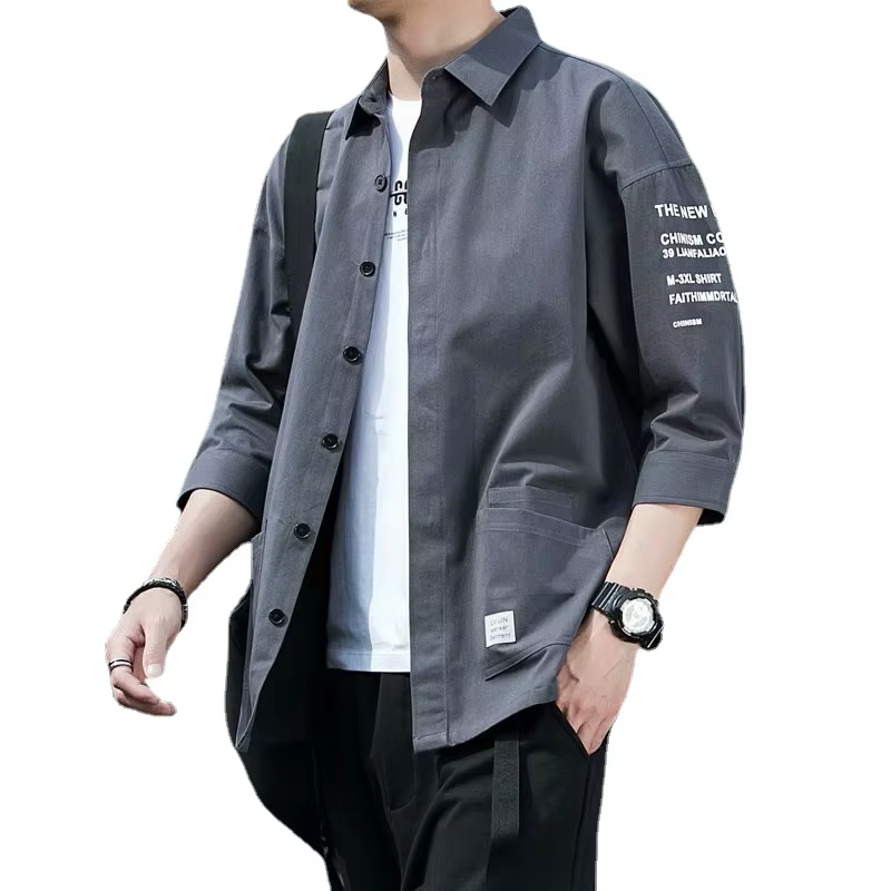 Chemises 2026 pour Hommes – Design Tendance Streetwear Japonais Harajuku Coréen – Vêtements Unisexe Été Polyvalents pour Ados et Étudiants – Style Ins
