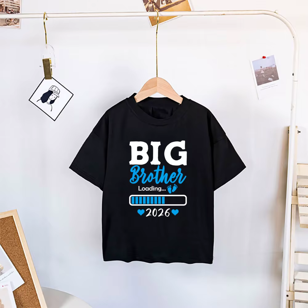 Big Brother Est 2026 imprimer enfants chemises nouveau bébé annonce vêtements grand frère T-shirt