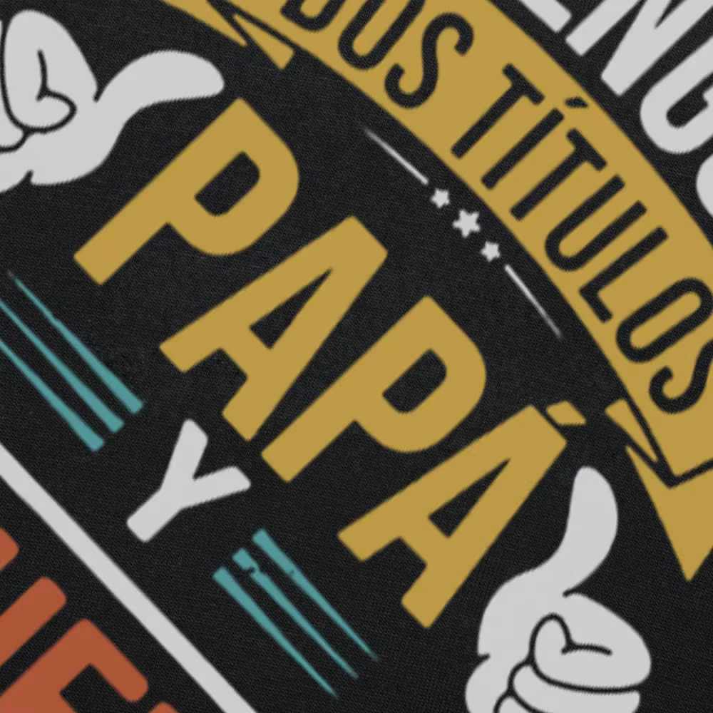 J'ai deux titres papa et grand-père t-shirt rétro drôle espagnol père cadeau