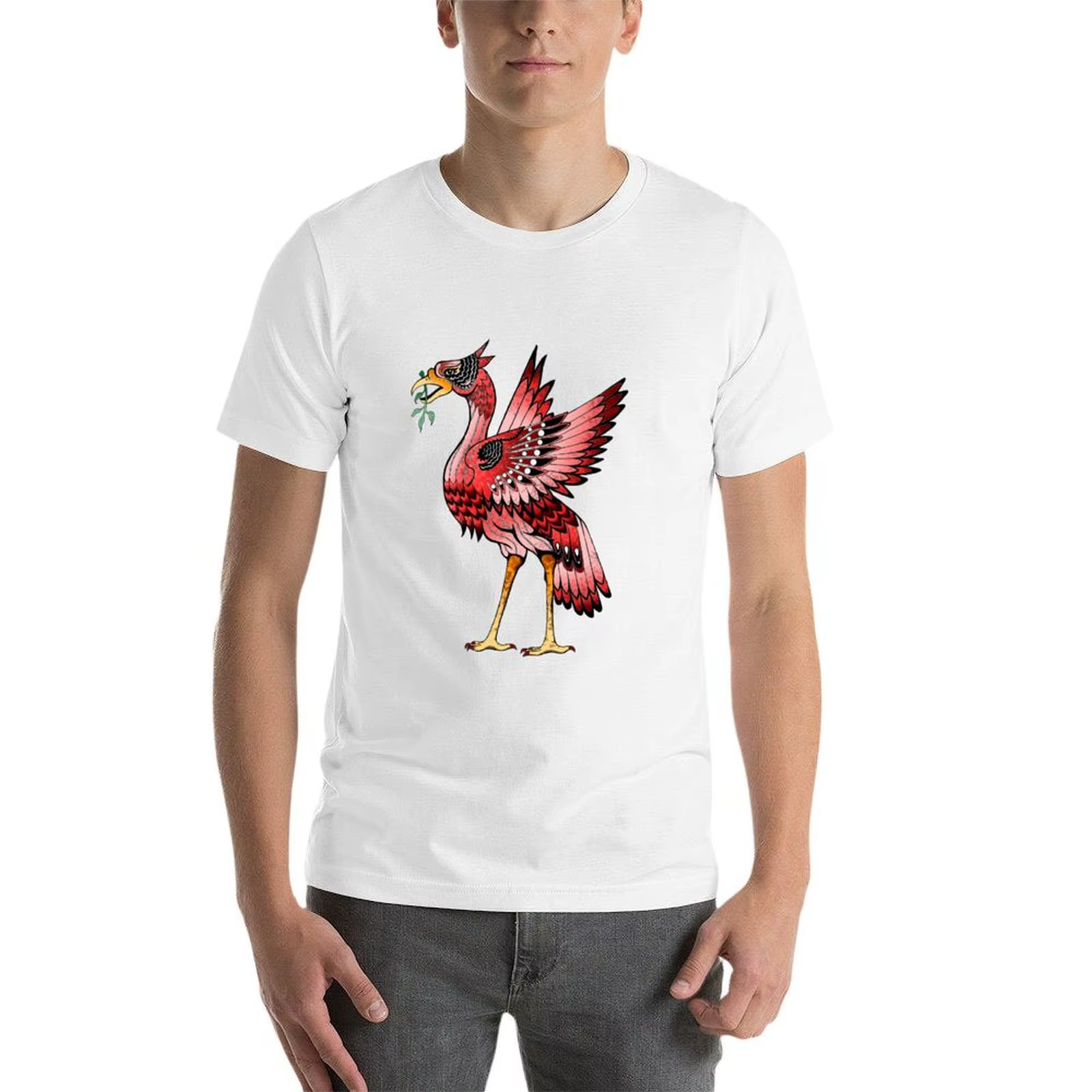 Liverpool Liver Bird (rouge) T-Shirt animal prinfor garçons vêtements de rue hauts d'été pour un garçon hommes t-shirts blancs
