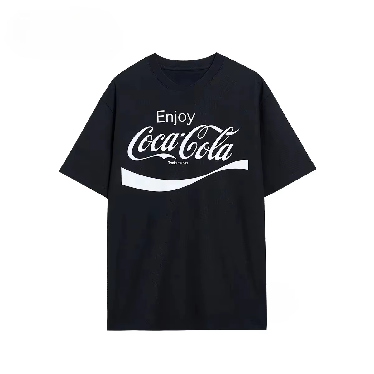 T-Shirt classique rétro avec Logo Cola, marque tendance, en coton, graphique, pour hommes et femmes, Streetwear d'été