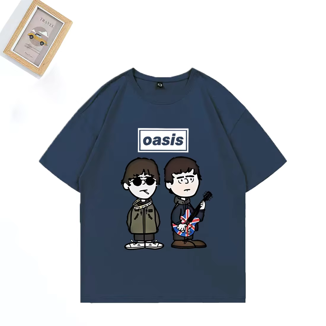 Groupe de Rock britannique o-oasis Live 25 T-shirt punk hommes femmes dessin animé vintage Hip Hop streetwear 100% coton