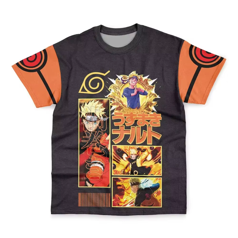 T-shirt tendance imprimé Naruto Uzumaki Shippuden