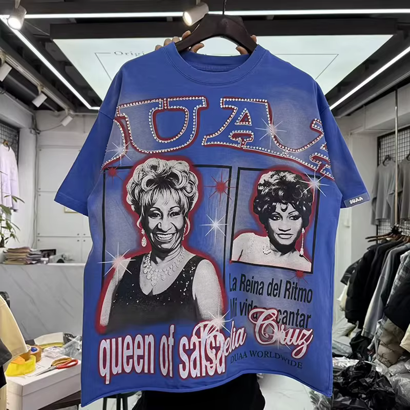 T-shirt Hole DUAA Blue Black Revived New Age pour hommes et femmes
