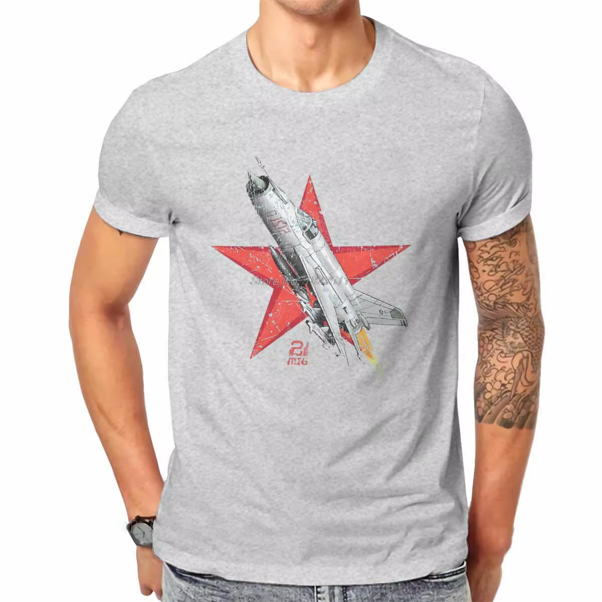 T-shirt col rond homme