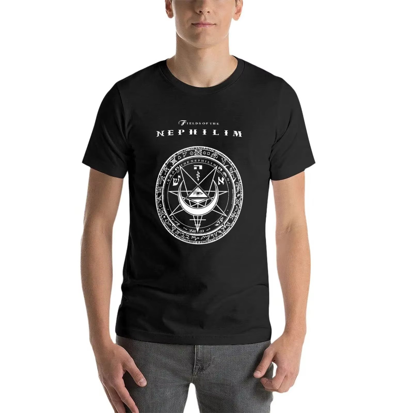 FiPublof-T-shirt graphique Nephilim pour hommes