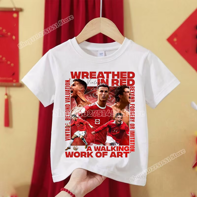 T-shirt de football CR7 pour enfants