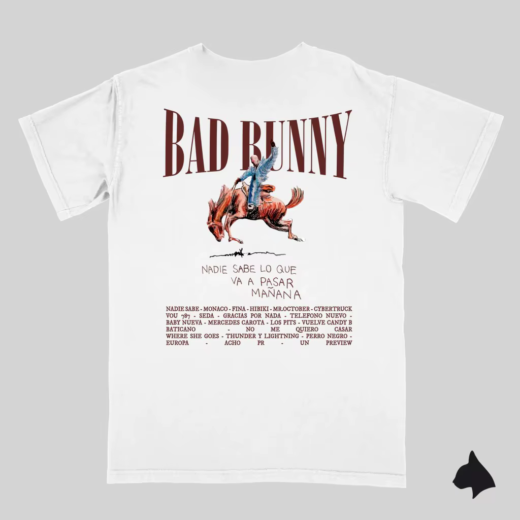 Monaco Bad Bunny imprimé T-shirt hommes femmes haut Streetwear surdimensionné Y2k à manches courtes coton doux mode femme mâle t-shirts