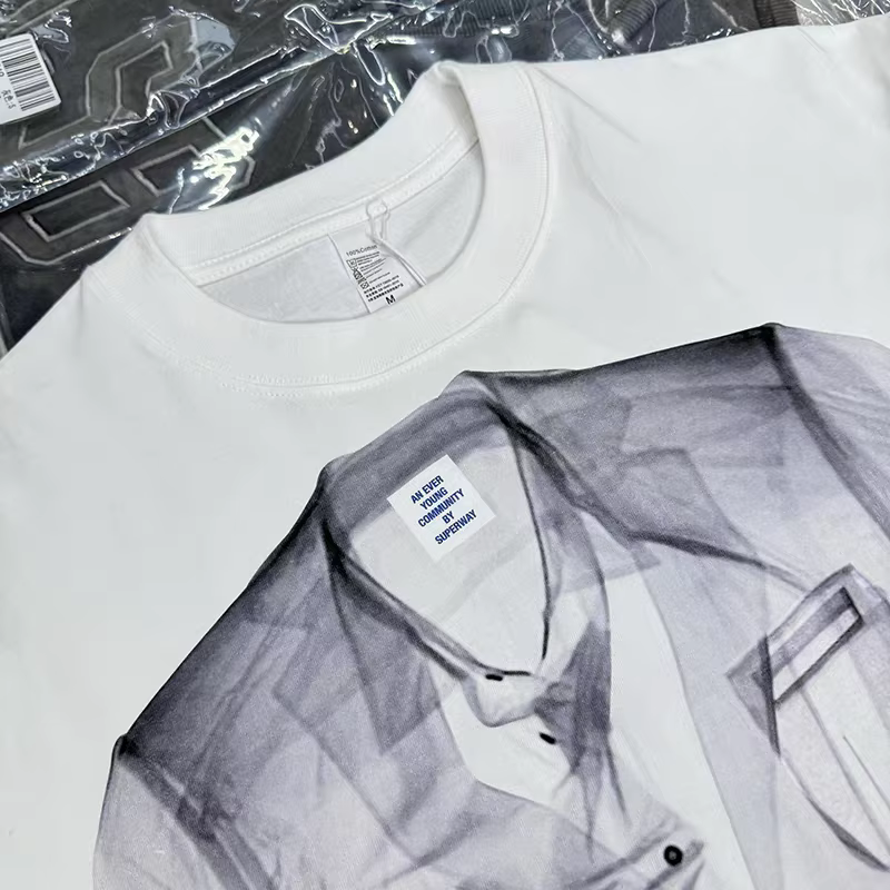 High Street chemise créative impression T-shirt hommes femmes de haute qualité 2025 Style d'été