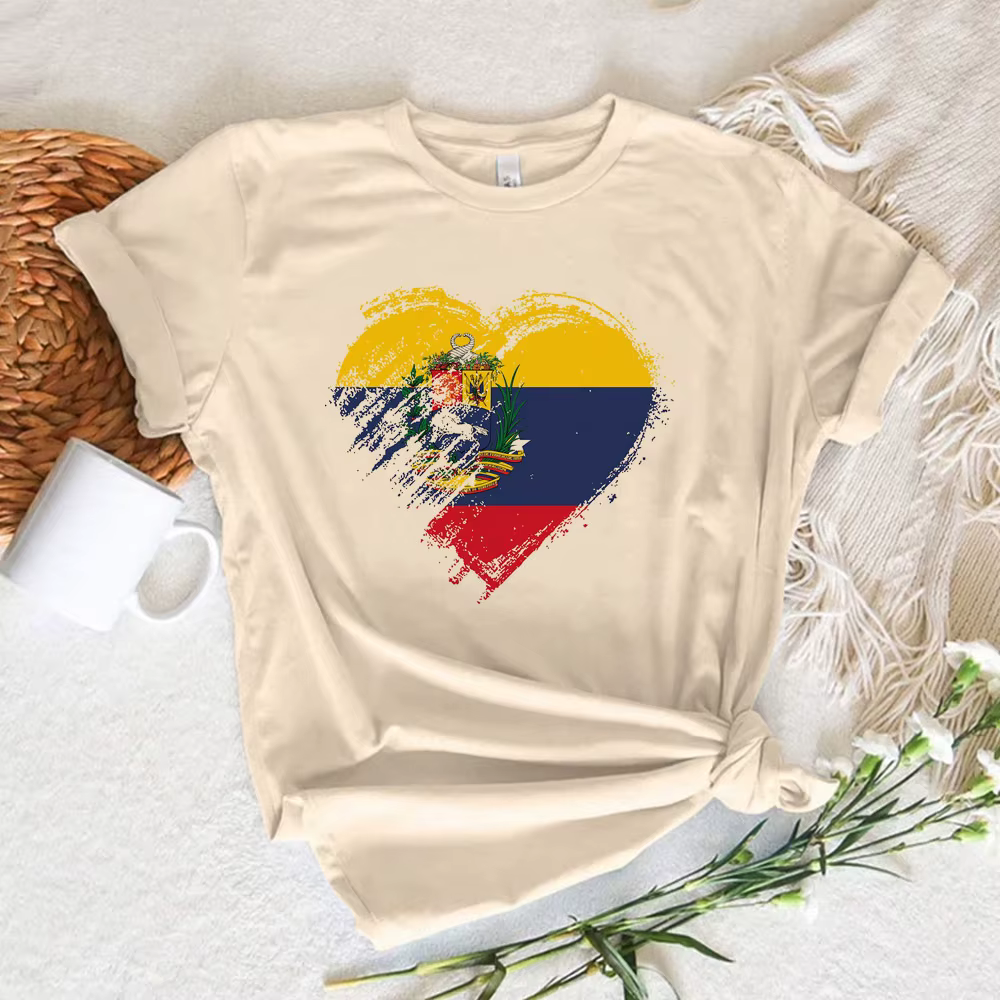 Venezuela t-shirt femmes harajuku style moderne motif t-shirts femme anime vêtements