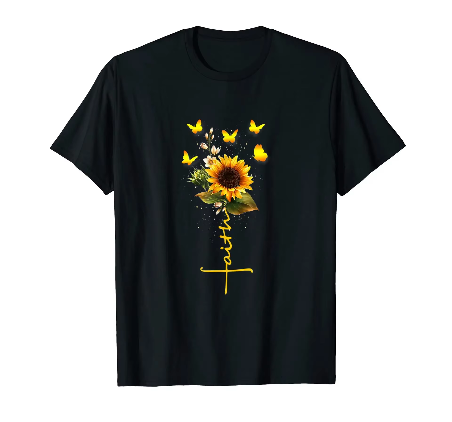 T-shirt d'été imprimé Sunflower Love